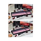 Ajazz AK980 Kablosuz Hot-Swap Tft Ekranlı Mekanik Oyun Klavyesi 8.000 Mah Batarya Pembe - Switch - Option-1 - 001-Renkli