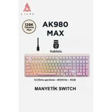 Ajazz Ak980 Max He Kablolu Mekanik Oyun Klavyesi 8000Hz-Rapid Trigger-Dks-Tkl
