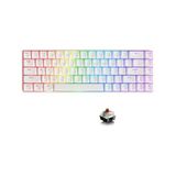 Ajazz K685T Mekanik 82 Tuşlu Gaming Oyuncu Klavyesi-Rgb-Hot Swappable Beyaz- Brown Switch