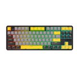 Ajazz K870T Pro Kablosuz Hot Swap Mekanik Oyun Klavyesi-RGB - 10 Adet Switch, Tuş ve Switch Sökme Aparatı Hediyeli (K870T Pro Siyah - Brown Switch)