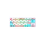 Ajazz K870T Pro RGB TKL Brown Switch Mekanik Beyaz Gaming Klavye