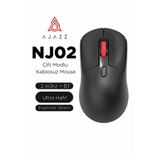 Ajazz NJ02 Çift Modlu Kablosuz Mouse (2.4Ghz, Bluetooth)