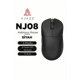 Ajazz NJ08 Ergonomik Kablosuz Ofis/Oyuncu Mouse-3 Modlu Kullanım-6 Seviye DPI-70 Gram