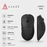 Ajazz NJ08 Mc Kablosuz 3 Modlu Rgb Oyuncu Mouse 24.000 Dpı Paw 3311 Sensör - Siyah