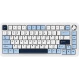 Ajazz Oyuncu Klavye Ajazz AK820 Max Plus Daydream Switch 3 Modlu Mekanik Oyun Klavyesi-8000 Mah Batarya RGB-Hot Swap (AK820 Max Plus - Mavi Beyaz - DayDream)