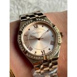 Ajda Bilezik Hediyeli Rosegold Jübile Kordon Ferrucci Kadın Saati - Rose Gold