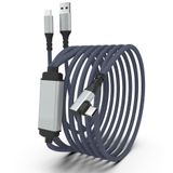 AJJ VR Bağlantı Kablosu 16FT Oculus Quest1/2.2in-1 ile Uyumlu USB 3.0 Steam VR/Oyun Bilgisayarı için Güçlendirilmiş Bağlantı Kablosu, 16FT/5m