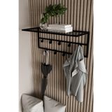 AJU Dekoratif Portmanto Metal Duvar Askılığı ve Raf Portmanto Modern Giysi Mont Elbise Askılığı