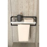 Aju Havluluk Banyo Rafı Sabunluk Şal Askılığı Havlu Askısı Banyo Mutfak Düzenleyici Çok Amaçlı Beyaz