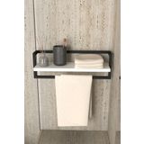 AJU Havluluk Banyo Rafı Sabunluk Şal Askılığı Havlu Askısı Banyo Mutfak Düzenleyici Çok Amaçlı Raf