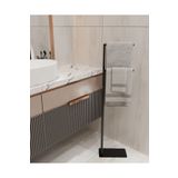 AJU Havluluk Kağıt Havlu Askısı Siyah Metal Malzeme Kurulum Gerektirmez Devrilmez Banyo Düzenleyici