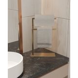 Aju Havluluk Tezgah Üzeri Kağıt Havluluk Ev Banyo Dekorasyonu Paslanmaz Metal Tasarım Montaj Gerektirmez - Gold