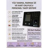 AK-480 Yüz Tanıma ve Parmak Izi Okuyucu Türkçe Maaş Yazılımı Dahil