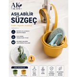 Ak Avm 1 Adet Altı Açılabilen Lavaboya Asılabilir Çöp Süzgeci Yemek Atık Süzgeci
