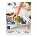 Ak Avm 1 Adet Lavabo Kenarı Su Sıçratmaz Silikon Koruyucu – Tezgah ve Ocak Yanı Su Bariyeri