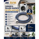 Ak Avm 2 Metre Çamaşır Makinesi Su Giriş Hortumu Bulaşık Makinesi Hortumu Universal2