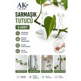 Ak Avm 5 Adet Bitki Klipsi Sarmaşık Tutucu Kendinden Yapışkanlı Pratik Ürün