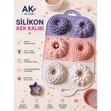 Ak Avm 6’lı Figürlü Silikon Kek Kalıbı Mini Muffin Donut Yapışmaz Fırın Kalıbı