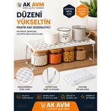 Ak Avm Katlanabilir Düzenleyici Raf Dolap Içi Mutfak Raf Organizeri Tezgah Düzenleyici Beyaz