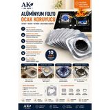 Ak Avm Ocak Üstü Isıya Dayanıklı Koruyucu Folyo Tekrar Kullanılabilir Izgara Yağ Koruyucu Folyo