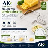 Ak Avm Paslanmaz Çelik Tel Peynir Dilimleyici Peynir Kesici Kaşar Tereyağı Dilimleyici