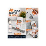Ak Avm Pratik El Mopu Cam Duşakabin Ayna Lavabo Yüzey Temizleme Mopu Çok Amaçlı El Mopu