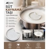 Ak Avm Seramik Süt Kaynama Taşı Taşma Önleyici Süt Taşı Tencere Için Kaynatma Aparatı