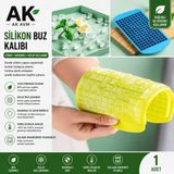 Ak Avm Silikon Buz Kalıbı Esnek Mini Buz Küpü Kalıbı Kolay Çıkarılabilir Buzluk Kalıbı