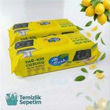 Ak Fresh Akfresh Yağ ve Kir Çözücü Islak Havlu (90'lı 2 Paket) - Limon Kokulu - Fırın, Ocak ve Davlumbaz Temizleyici