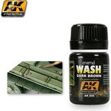 Ak Interactive Ak 045 35 Ml. Koyu Kahverengi Eskitme Efekti, Wash Serisi Enamel Model Boyası - 1 - Renkli