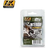 Ak Interactive Ak 091 3X35 Ml. Iç Mekan Eskitme Efekti, Enamel Model Boyası Seti - Renkli
