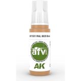 Ak Interactive Ak 11331 17 Ml. Ral 8020 Braun, Afv Serisi 3gen Akrilik Model Boyası - Renkli