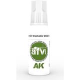 Ak Interactive Ak 11372 17 Ml. Washable White Paint, Afv Serisi 3gen Akrilik Model Boyası - Renkli