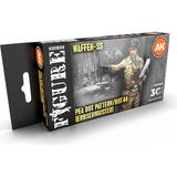 Ak Interactive Ak 11623 6X17 Ml. Nokta Desenli (DOT44) Uniformalar, Akrilik 3gen Model Boyası Seti - Çok Renkli