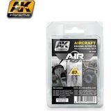 Ak Interactive Ak 2000 3X35 Ml. Uçak Motoru Eskitme Efekti, Enamel Model Boyası Seti - 1 - Renkli