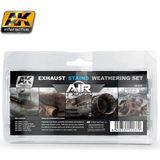 Ak Interactive Ak 2037 5X35 Ml. Egzost Lekeleri Efekti, Enamel Model Boyası Seti - 1 - Renkli