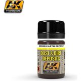 Ak Interactive Ak 4063 35 Ml. Kahverengi Toprak Efekti, Deposits Serisi Enamel Model Boyası - 1 - Renkli