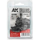 Ak Interactive AK 7000 3x35 ml. Lokomotif ve Wagon Eskitme Efekti, Enamel Model Boyası Seti