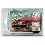 Ak Interactive AK 8089 3x35 ml. Toprak Yol Efekti, Ralli Serisi, Enamel Model Boyası Seti