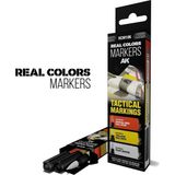 Ak Interactive Ak RCM106 Real Colors Marker Seti, Taktik Işaretler Boyama, 3 Adet - 001-Renkli