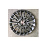 AK JANT Fiat Linea 15 Inc Füme Rengi Kırılmaz 4 Adet Jant Kapağı Füme