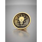 Ak Parti Yaka Rozet Altın