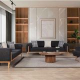 Ak Sofa Leon Koltuk Takımı Antrasit 3+3+1