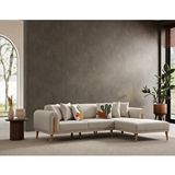 AK SOFA Leon Köşe Takımı Sağ Köşe açık krem