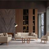 Ak Sofa Odessa Koltuk Takımı Sütlü Kahve 3+3+1+1