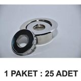 AK TEK Yangın Sprinkler Rozet Krom Paket 25 Li