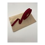 Ak Tuhafiye %100Pamuk(Koton) Biye Bordo 25 Metre Uzunluk-2 cm Genişlik-Verev Katlı Koton Biye 25 Metre No:36