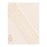 Ak Tuhafiye 11 Cm Çiçek Desenli Krem Güpür Dantel Şerit-Dekoratif Süsleme- 1 Metre-1043 Krem