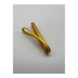 Ak Tuhafiye Altın-Koyu Sarı Saten Kurdele 1 cm 10 Metre, Bohça-Süsleme-Dekor-Çeyiz Kurdela No:6