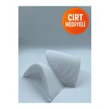 Ak Tuhafiye Beyaz Omuz Vatkası 2 cm